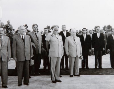 Arrivo della delegazione sovietica a Belgrado, Jugoslavia, 26 maggio 1955 da Unbekannt