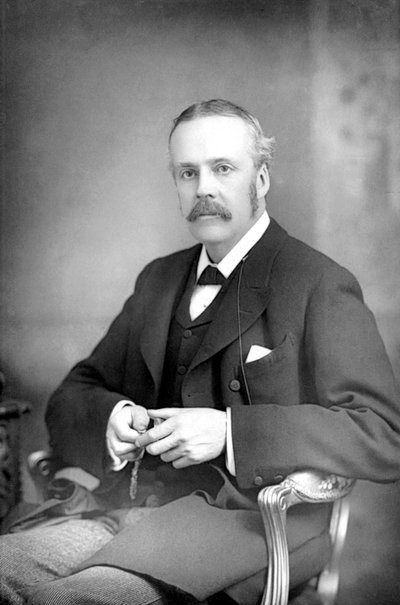 Arthur James Balfour 1848-1930, statista e filosofo britannico nato in Scozia, c1890 da Unbekannt