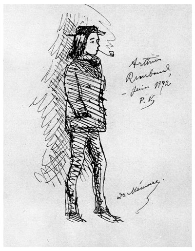 Arthur Rimbaud, poeta e avventuriero francese, 1895 da Unbekannt