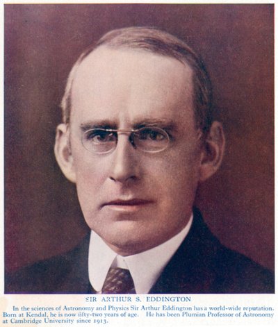 Arthur Stanley Eddington 1882-1944, astronomo e fisico britannico, c1934 da Unbekannt