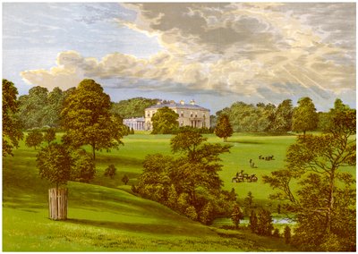 Ashcombe Park, Staffordshire, casa della famiglia Sneyd, c1880 da Unbekannt