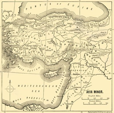 Asia Minore - Mappa, 1890 da Unbekannt