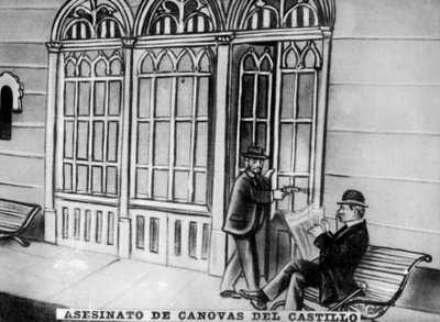 Assassinio di Antonio Cánovas del Castillo, 1897 da Unbekannt