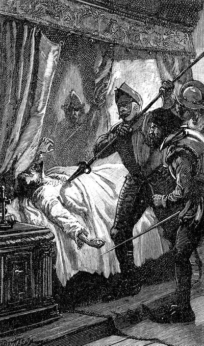 Assassinio di Albrecht von Wallenstein, soldato austriaco, 1634 da Unbekannt