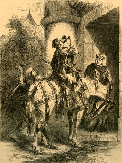 Assassinio di Edoardo il Martire, c. 1890 da Unbekannt