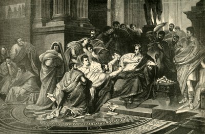 Assassinio di Giulio Cesare, 1890 da Unbekannt