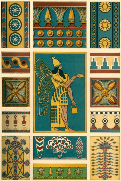 Decorazione assira, 1898 da Unbekannt