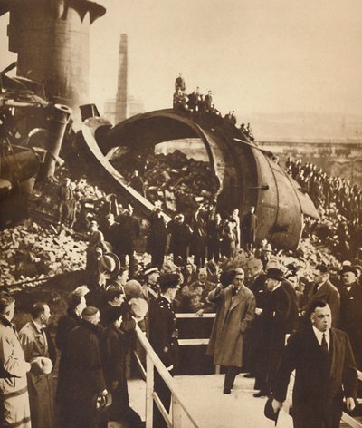 Alle acciaierie abbandonate, Galles del Sud, 1936 da Unbekannt