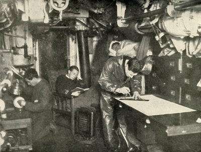 In fondo al mare. Nella sala ufficiali di un sottomarino, 1919 da Unbekannt