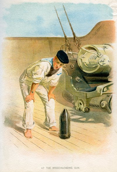 Al cannone a retrocarica, c. 1890-c. 1893 da Unbekannt