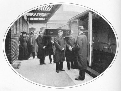 Alla stazione della Necropolis Company, Westminster Bridge Road, Londra, c1900 da Unbekannt