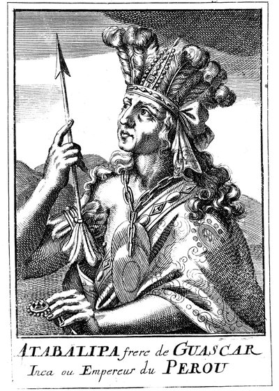 Atahualpa d1553, ultimo imperatore inca del Perù, 1686 da Unbekannt
