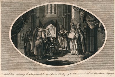 Athelstan ordina la pubblicazione delle scritture tradotte in anglosassone da Unbekannt