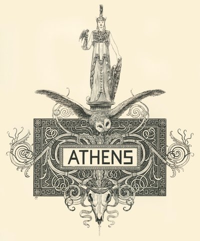 Atene, fine XIX - inizio XX secolo da Unbekannt