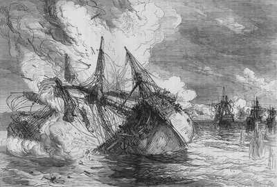 Attacco a Nova Colonia, c. 1880 da Unbekannt