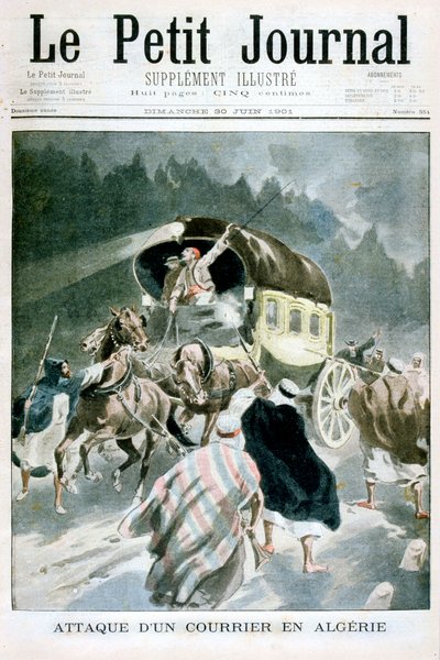 Attacco a un corriere in Algeria, 1901 da Unbekannt