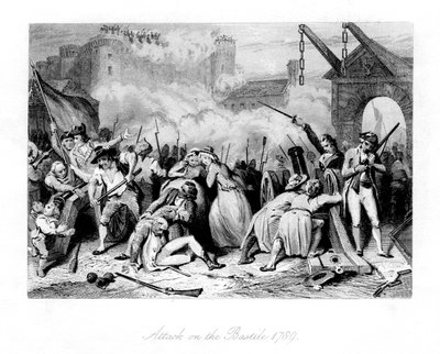 Attacco alla Bastiglia, 1789 da Unbekannt