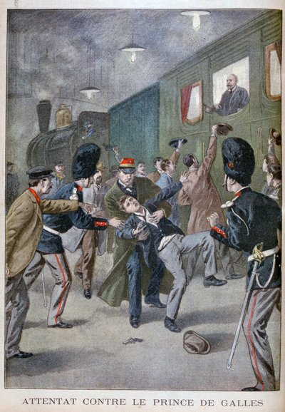 Tentato attacco a Edoardo, Principe di Galles a Bruxelles, 1900 da Unbekannt