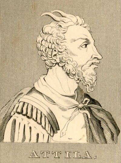 Attila, c406-453, 1830 da Unbekannt