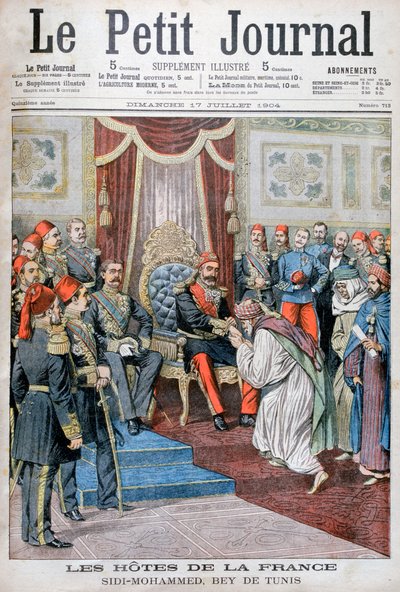 Udienza con Muhammad IV al-Hadi, il Bey di Tunisi, 1904 da Unbekannt