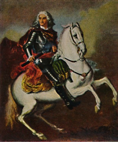 August der Starke 1670-1733 - Dipinto di Silvestre, 1934 da Unbekannt