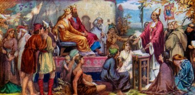 Agostino predica a Ethelbert e Bertha, 1925 da Unbekannt