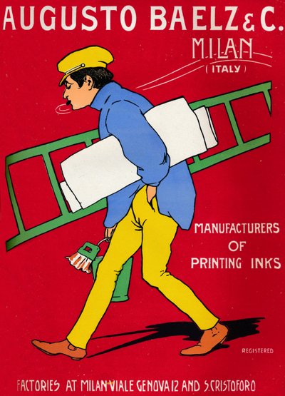 Pubblicità di Augusto Baelz & C., 1907 da Unbekannt