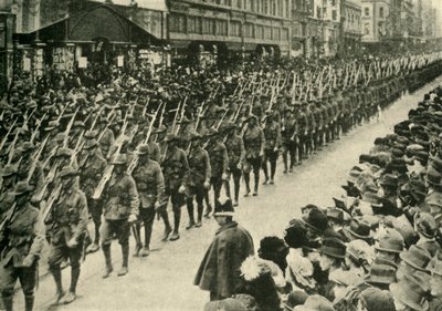 Truppe australiane, Melbourne, Prima Guerra Mondiale, c1915, c1920 da Unbekannt