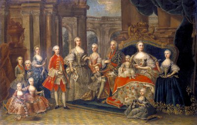 Famiglia imperiale austriaca, c1764 da Unbekannt