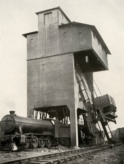 Carico automatico di carbone alla stazione di Hornsey, Middlesex, 1935 da Unbekannt