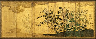 Paesaggio autunnale con oche selvatiche, c. 1650 da Unbekannt