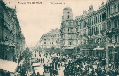 Avenida Rio Branco - Rio de Janeiro, c1910 da Unbekannt