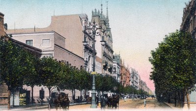Avenida de Mayo, Buenos Aires, Argentina, inizio XX secolo da Unbekannt
