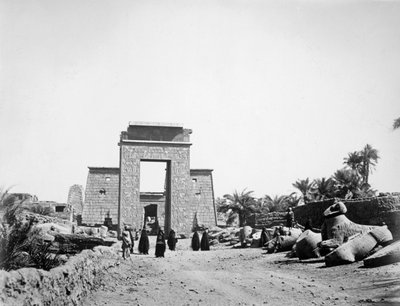 Viale delle sfingi, Karnak, Egitto, 1878 da Unbekannt