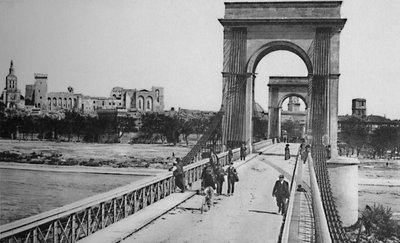 Avignone - Ponte sospeso, c1925 da Unbekannt