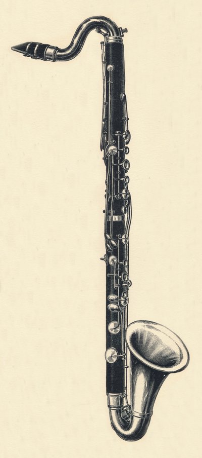 Clarinetto basso in Si bemolle, 1895 da Unbekannt