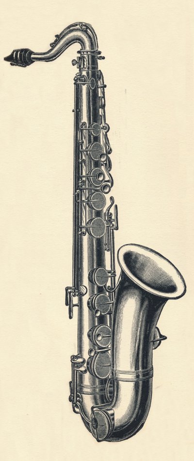 Sassofono tenore in Si bemolle, 1895 da Unbekannt