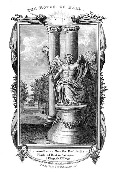 Baal, dio principale dei Cananei, 1804 da Unbekannt