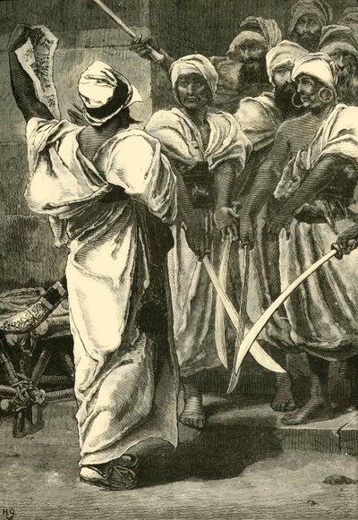 Bagaeus consegna i suoi messaggi alla guardia persiana, 1890 da Unbekannt