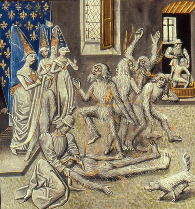 Bal des Ardents Miniatura dalle Grandes Chroniques de France di Jean Froissart, XV secolo da Unbekannt