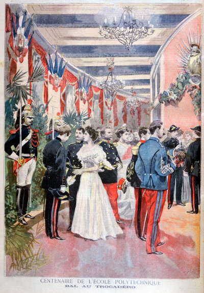 Ballo per celebrare un secolo della scuola politecnica, Trocadero, Parigi, 1894 da Unbekannt