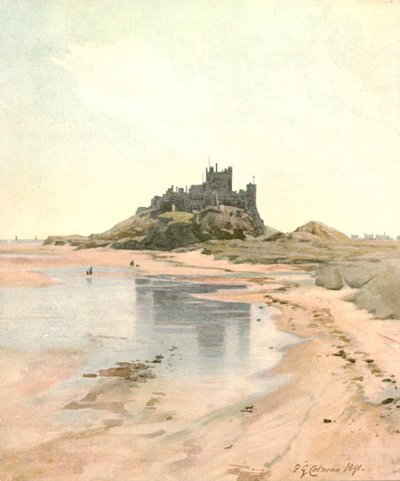 Castello di Bamborough, 1891, c1900 da Unbekannt