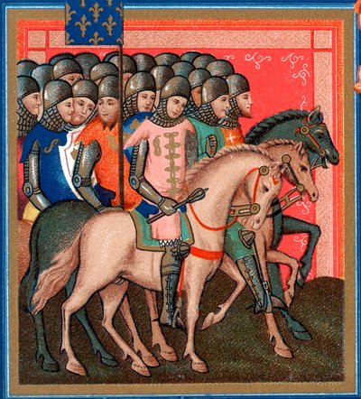 Banda di crociati armati e montati, XV secolo da Unbekannt