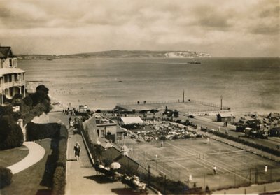 Bandstand e campi da tennis, Shanklin, I.W., c1920 da Unbekannt