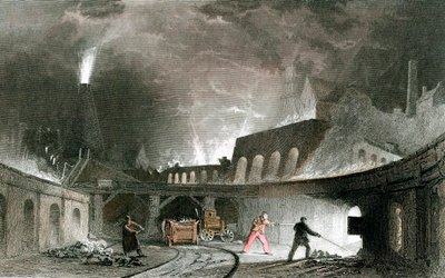 Banca delle fornaci, Lymington Iron Works, Tyneside, Inghilterra, 1835 da Unbekannt