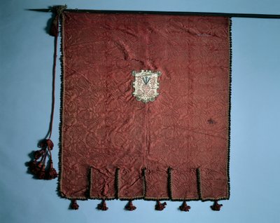 Stendardo con medaglioni della Passione di Cristo, 1700 da Unbekannt