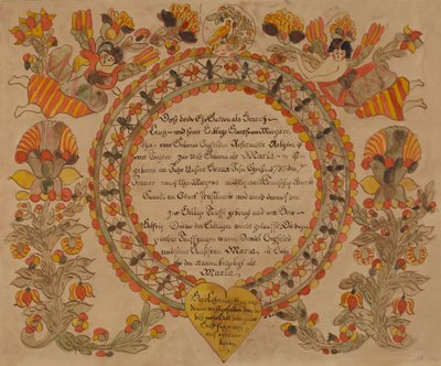 Certificato di battesimo, 1935-1942 da Unbekannt