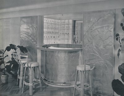 Bar nella casa del signor e della signora Miles Gray, 1942 da Unbekannt