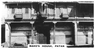 Casa dei bardi, Patan, India, c1925 da Unbekannt
