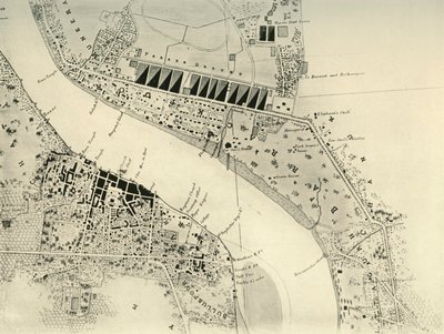 Parco e accantonamento di Barrackpore, 1841, 1925 da Unbekannt